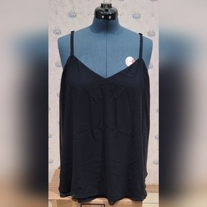 Torrid Sophie Chiffon Swing Cami, size 2 in black